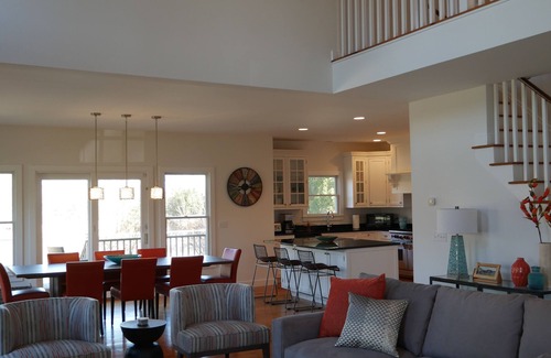 Shelter Island House | Private oasis with new baths and heated Gunite pool near Wades Beach