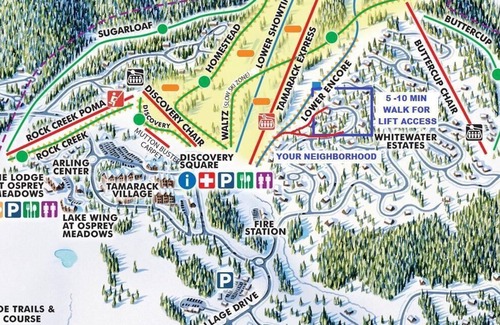 Tamarack Resort House | Private Patio & Hot Tub | Bunk Bed Room | Cozy Living Area w/ Wood Burning Fireplace