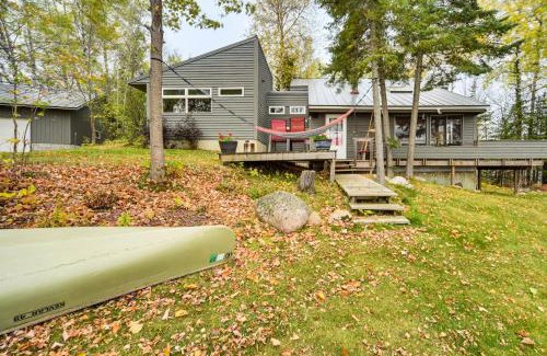 Ely House | Private Peninsula! Modern-Rustic Fall Lake Cabin