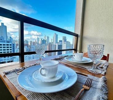 Centro Apartment | PROMOÇÃO - Vista Superior - Jacuzzi - Sauna - Piscina - Vaga Grátis 400m da Praia
