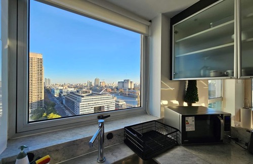 Buenos Aires Central Business District Apartment | Puerto Madero frente al Hotel Hilton Piso 16 Vista a la Ciudad