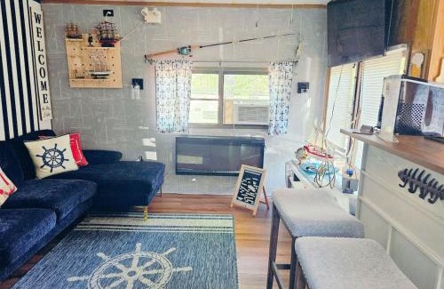 Gouldsboro House | pumpkin filled tiny boat house for the fall