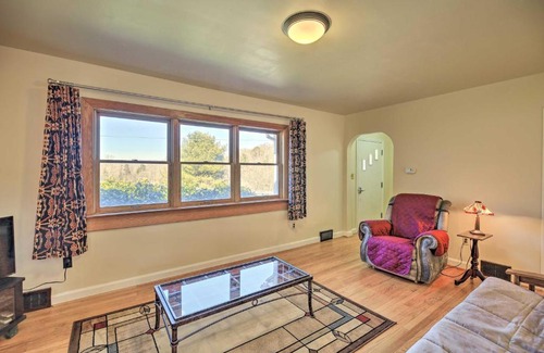 Atkins House | Quaint Creekside Home with Spacious Deck and Yard