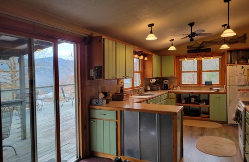Tuckasegee Cabin | Quiet 3 bedroom cabin in the woods, amazing mountain and lake views, huge deck