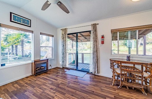 Brookings House | Quiet Riverfront Oasis & Getaway Cabin