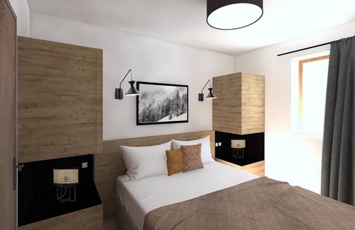 Orcieres-Merlette Apartment | Résidence Rochebrune Les Cîmes**** - Labellemontagne - 3 pièces Duplex Cabine 8 personnes