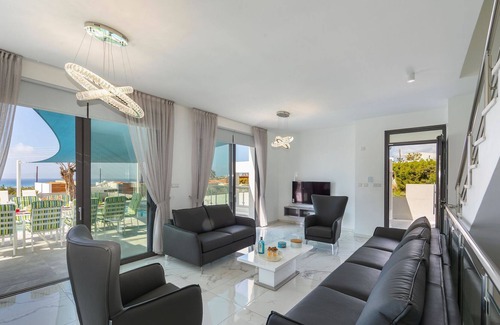 Paphos Villa | R 1491 Villa Aldebaran with Private Pool, Sun Beds & barbecue .