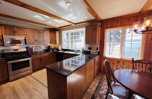 Peninsula Village Cabin | Red Roof Lakefront Cabin stunning view & dock 12 occupancy option