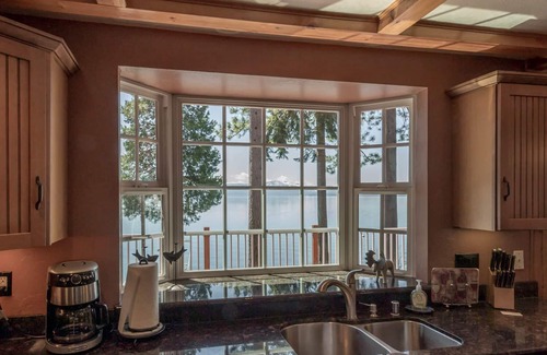 Peninsula Village Cabin | Red Roof Lakefront Cabin stunning view & dock 12 occupancy option