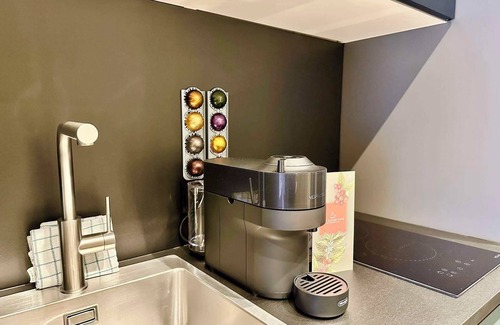 Bad Aussee Apartment | Red Velvet romantic apartment with balcony/river & mountain view