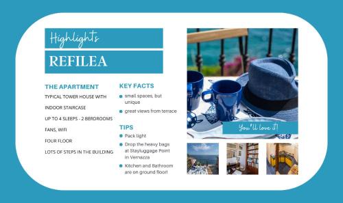 Vernazza Apartment | Refilea Sea View Tower Villa