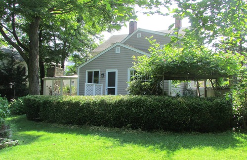 South Britain House | Remodeled 1795 Carriage House with two acres of gardens rimmed by forests
