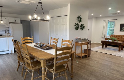 Mount Aetna House | Remodeled country home in neighborhood with Amish farms, fire pit in back yard