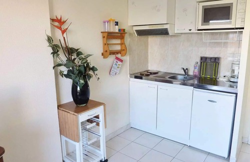 Marseillan Plage Apartment | Residence Clos Des Pins Ii (d - In residence with swimming pool, spacious studio cabin air conditioned