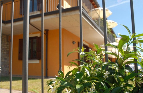 Tignale Apartment | Residence Garden: Two-room apartment with balcony and lake view