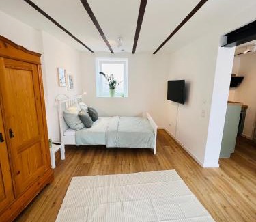 Großfischlingen Apartment | Restaurierter Altbau mit privatem Innenhof & Parkplatz