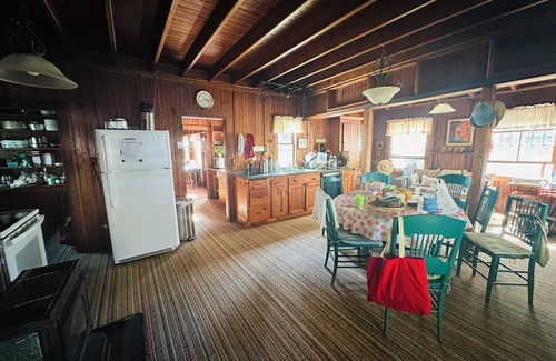 Harrisville Cottage | Retreat or Reunion Home with Grand Porch and Views of Mountain and Lake