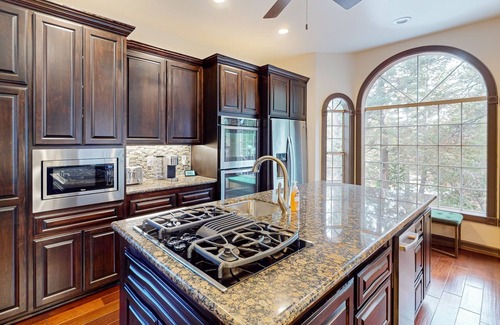 Lake Arrowhead House | Retreat w/speakeasy, fireplace, game room, & patio - near skiing & trails