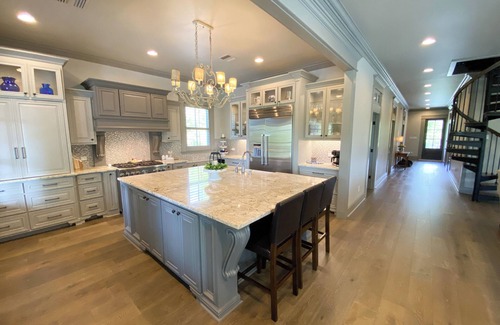 Lake Charles House | River front paradise with large dock and outdoor space, great for entertaining.