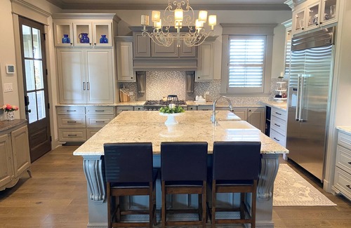 Lake Charles House | River front paradise with large dock and outdoor space, great for entertaining.