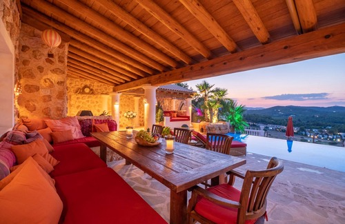 Santa Eulalia del Rio Villa | Romantic luxury villa close to Ibiza town with stunning view to sunset