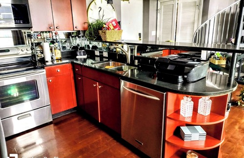 Downtown Louisville Condo | Rooftop Penthouse with your own terrace where not everything is Black & White.