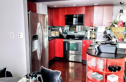 Downtown Louisville Condo | Rooftop Penthouse with your own terrace where not everything is Black & White.