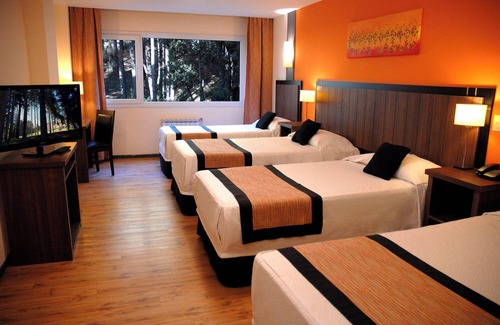 San Carlos de Bariloche Hotel | Room Perfect for Groups with Stunning Lake Views & Wellness Center with Hot Tub