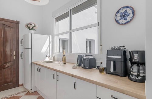 Alcala del Valle Apartment | Room 'Rubí' with Mountain View, Shared Terrace and Wi-Fi