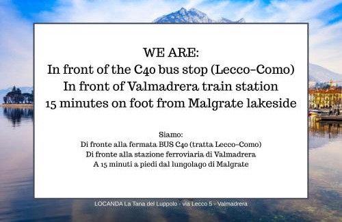 Malgrate Hotel | Rooms & Breakfast - La Tana del Luppolo