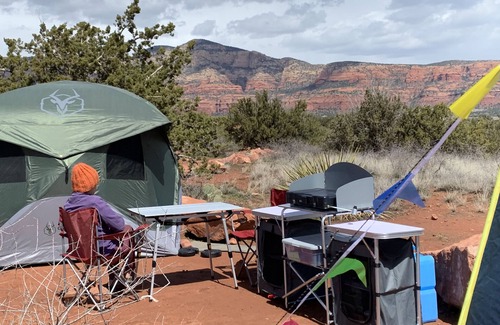 West Sedona RV Rental | Roomy Camping Tent, Sedona Wilderness, Your Tent Adventure Starts Here!n