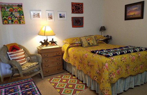 Northeast Heights House | Route 66 Casita with Vintage Flair, Gated Parking