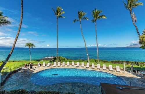 Kihei Condo | Royal Mauian 411- Oceanfront Condo with Rooftop BBQ, Beaches & Sunset Views
