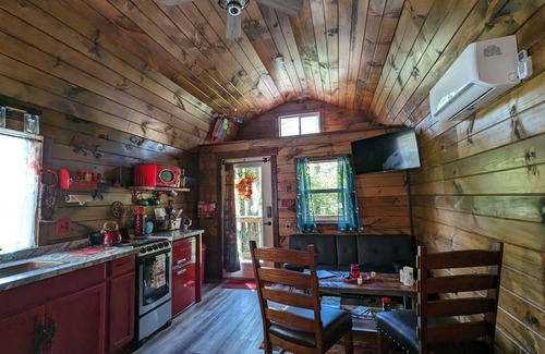 Pittsburg Cabin | Ruby Ravine- Pretty boutique+rustic cabin in DanielBooneForest, RockcastleRiver!