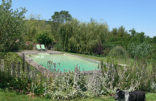 Rivel Cottage | Rural gite, own garden,on sunny Smallholding in quiet valley, with private pool