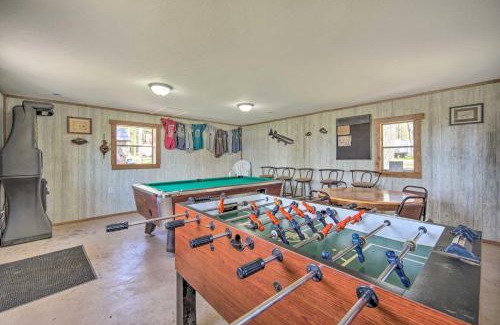 Stone Lake House | Rustic Cabin with Fire Pit, Steps to Sand Lake!