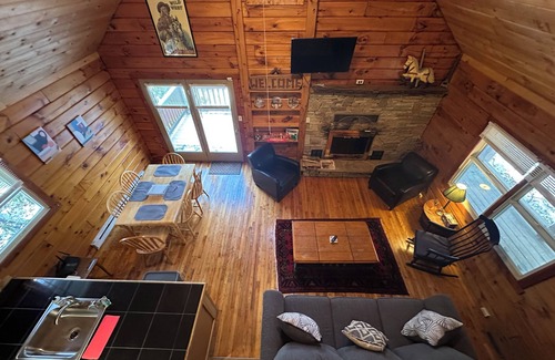 Champion Cabin | Rustic Log Cabin Nestled in Mountain Laurel Near 7 Springs/Hidden Valley