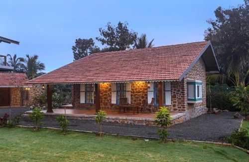 Mahiravani House | SaffronStays Lake House Marigold, Nashik - rustic cottages with private plunge pool