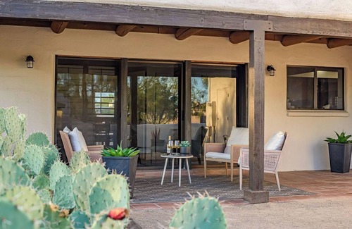 Desert View Village House | Saguaro Sunrise Private Heated Pool Unique Home