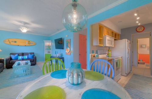 St. Augustine Beach Condo | Sandy Feet Retreat, 3 Beds, Walk to Beach, Shops & Pier, Beach Items Included