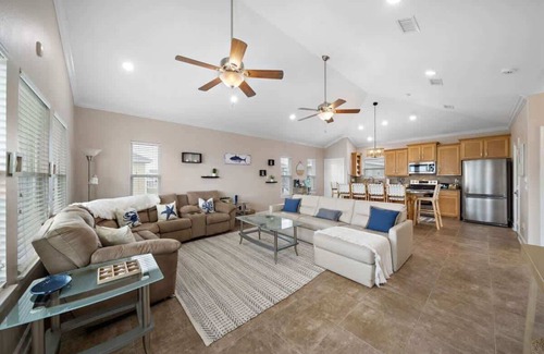 Crystal Beach House | Sandy Sunrise-Beachview Oasis w/Firepit & BBQ