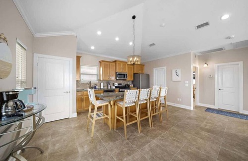 Crystal Beach House | Sandy Sunrise-Beachview Oasis w/Firepit & BBQ