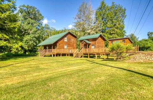Titusville House | Scenic Log Cabin with Fire Pit and Stocked Creek!