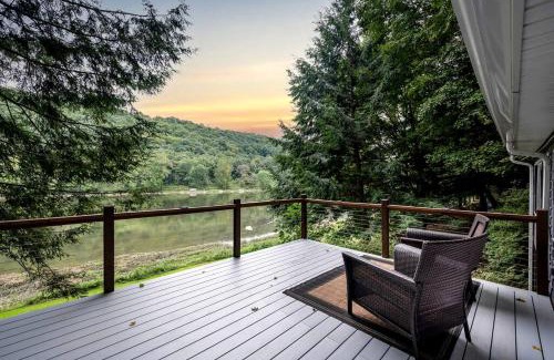 Turkey City House | Scenic Retreat: Riverfront Cabin with Large Deck and Fire Pit in Emlenton, Pennsylvania