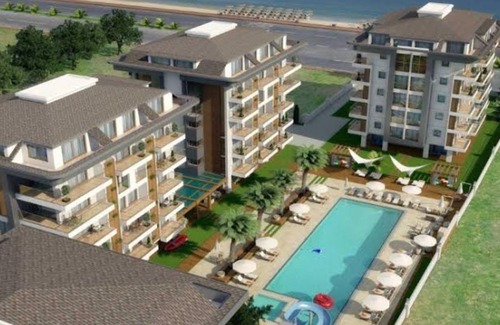 Kestel Apartment | SEA & BEACH FRONT "Luxury Residence" 1+1 Apt. 70m2 (18)