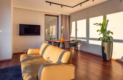 Srodmiescie Apartment | Sea Towers Gdynia Apartament z Widokiem na Morze