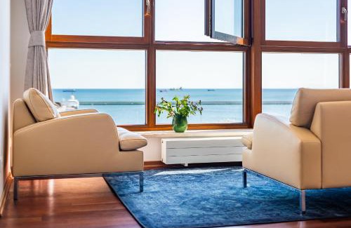 Srodmiescie Apartment | Sea Towers Gdynia Apartament z Widokiem na Morze