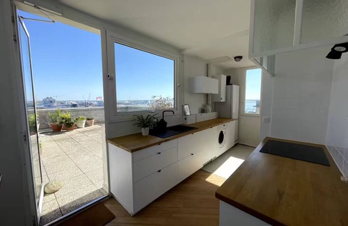 Saint-Nazaire Apartment | Sea view apartment - 2 terraces