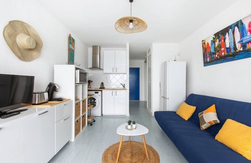 Le Grau-dʼAgde Apartment | Seafront studio in Grau d'Agde, breathtaking view