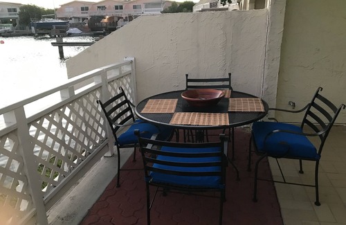 Jolly Harbour Condo | Seascape Villa 403E is a waterside condo within 10 mins walk to the Beach.